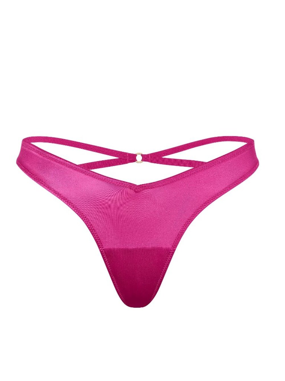 Victoria's Secret Smooth Strappy-Back High-Leg Thong Panty, S/P